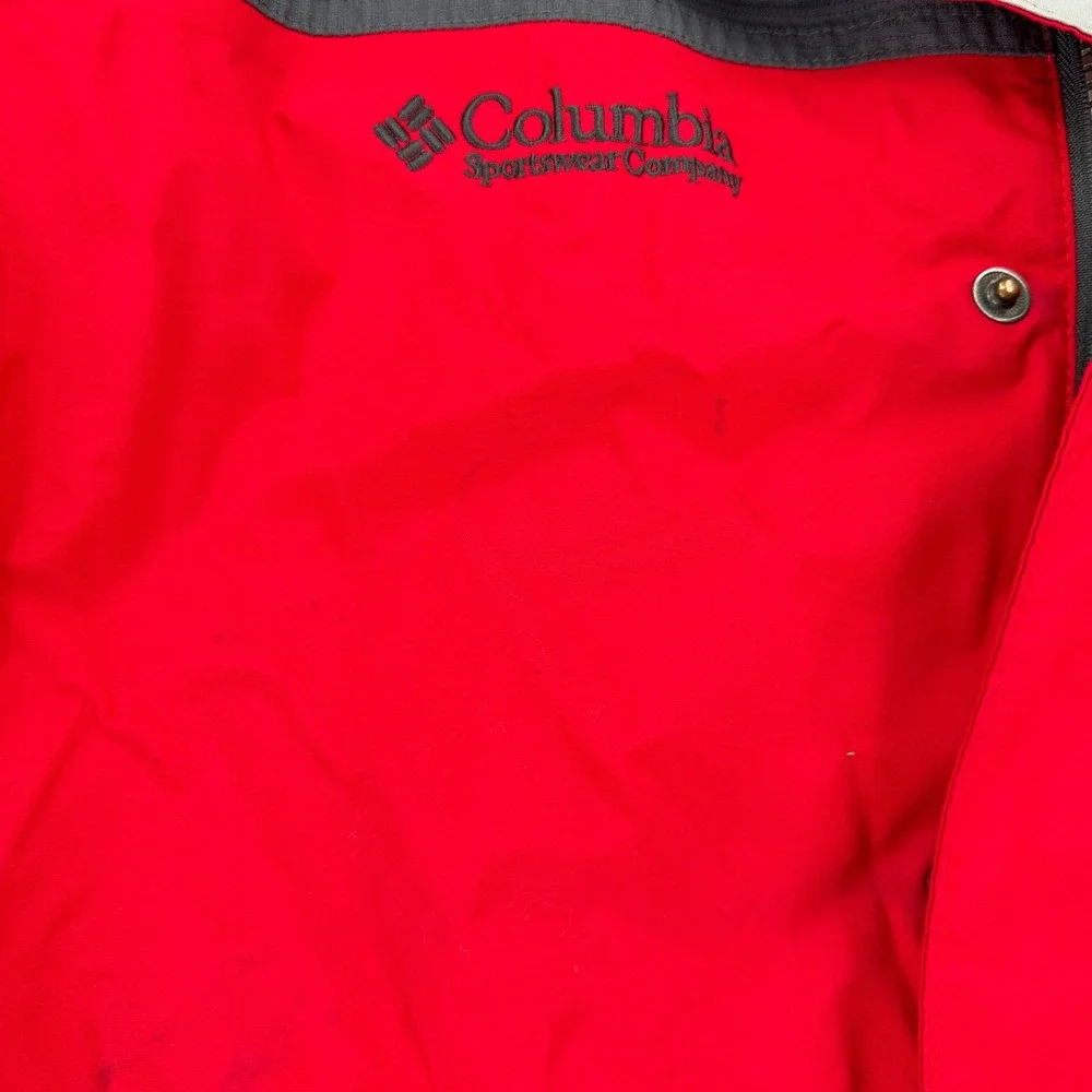 Columbia Mens Omni-Shield Interchange Jacket‎ Red Grey Waterproof Fleece Lined L
